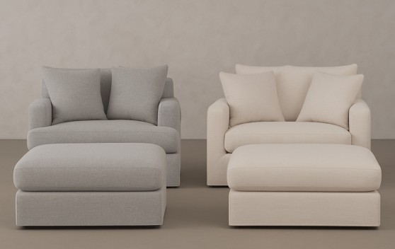 Perfect Pair: Carmel Armchair & Pouf