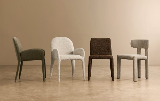Fully upholstered dining chairs: Haven, Pierce and Tyler