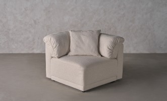 Nuvola Corner Sofa Section (Fabric: FIORD PLAIN col.102 (Cat. 3))