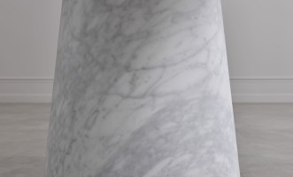Uno Carrara oval dining table M