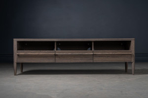 Lines Media Console Table With 3 Drawers