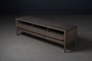 Lines Media Console Table With 3 Drawers