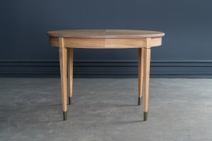 Phoenix Round Folding Dining Table (Color: Oak light (veneer))