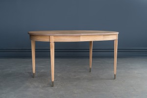 Phoenix Round Folding Dining Table (Color: Oak light (veneer))