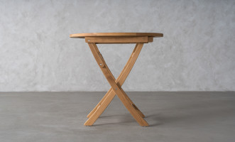 Corfu Round Folding Teak Table