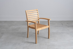 Corfu Stacking Teak Armchair 