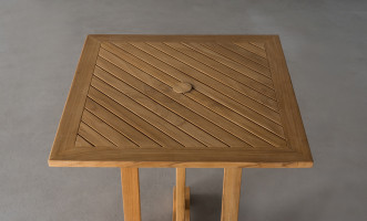 Capri Square Teak Table