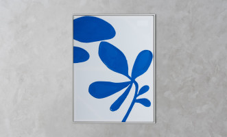 Blue Herbs Wall art, set of 2 pcs