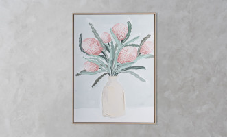 Flower Still Life Wall Art, set of 2 pcs  