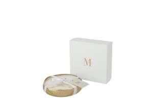 Scented Candle Metal Gold M 21H