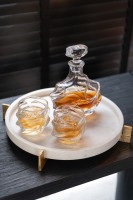 Tray Marble Grey/Champagne (43,5x43,5x6,5cm)