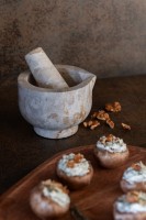 Mortar and Pestle Marble Beige