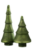 Christmas Glass Tree Green S