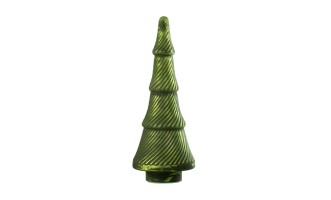 Christmas Glass Tree Green Large (16x16x41cm)