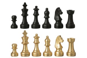 Chess Set and Board Gold/Black