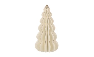 Tree Origami White/Gold Large (18x18x35cm)