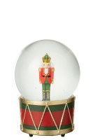 Water Globe Nutcracker Christmas Red/Dark Green