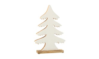 Pine Tree On Base White/Natural L