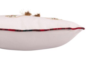 Christmas Stocking Cushion White/Red (45x30x15cm)