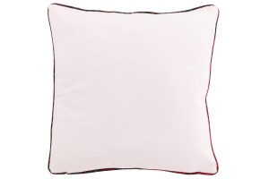 Christmas Baubles Cushion White/Red (45x45x15cm)