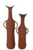 Vase Aluminium Terracotta Large (16x11x49cm)