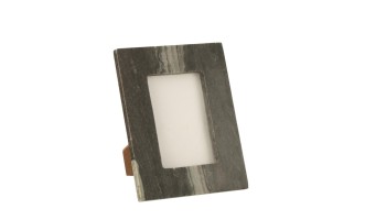 Photo Frame Marble Black/Light Grey S