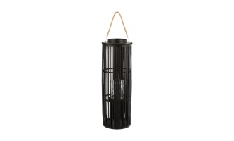 Lantern Tube Bamboo Black L 