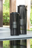 Lantern Tube Bamboo Black L 