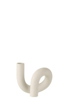Torsion Candle Holder White