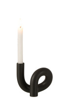 Torsion Candle Holder Black