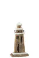 Paulownia Lighthouse Natural/White S