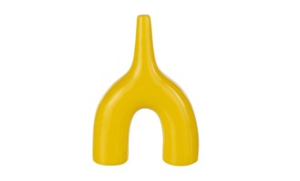 Abstract Shiny Vase Yellow S
