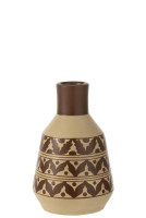 Leav Dots Vase Beige/Brown