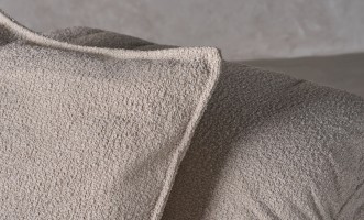 Nuvola Armless Sofa Section (Fabric: FIORD PLAIN col.102 (Cat. 3))