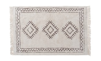 Rune Rug 300x400 cm (brown pattern) with fringe