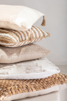 Woven Wool Beige Cushion
