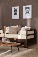 Tufted Curves Wool Beige Cushion