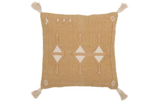 Triangles Cushion Natural/White