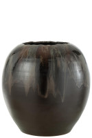 Rahu Brown Flower Pot L