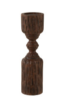 Pil Mango Candle Hold Brown L