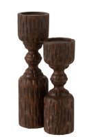 Pil Mango Candle Hold Brown L