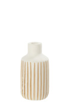 Notch White Vase S