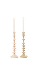 Melanie Pink Candlestick Assortment Of 2