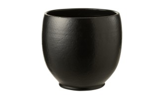 Ying Flowerpot Ceramic Black L