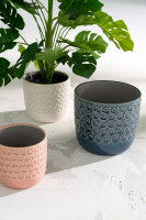 Flowerpot Ball Ceramic White M