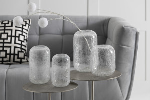 Crackle Hurricane Glass M