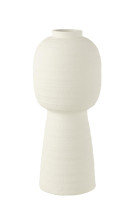 Lantern Vase Clay White L
