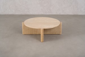 Pebble Coffee Table L Stone top D110