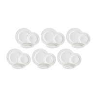 Collina Table Set 18 Pcs (dinner plate, salad plate, soup plate x 6 person)