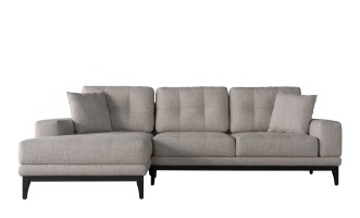 Foster Left Corner Sofa Bed with Black Oak Legs- Cosmic 21541-08